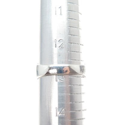 925 Sterling Silver Vintage Mexico Real Turquoise Modernist Sun Ring Size 13