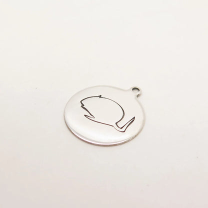 925 Sterling Silver USA Two In Town Mouse Charm Pendant