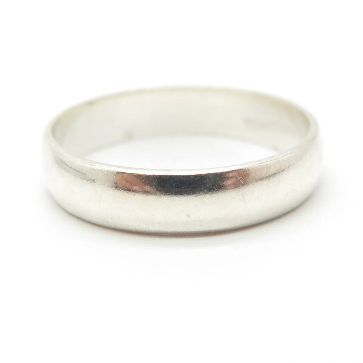 925 Sterling Silver Vintage Mexico Classic Band Ring Size 12.25