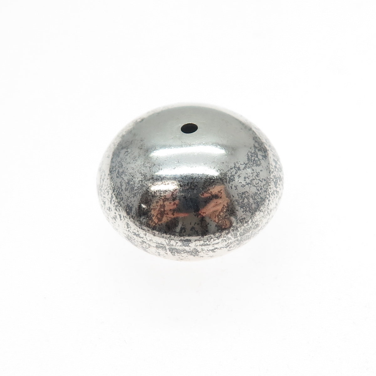 Old Pawn 925 Sterling Silver Vintage Southwestern Navajo Pearl Bead for Necklace