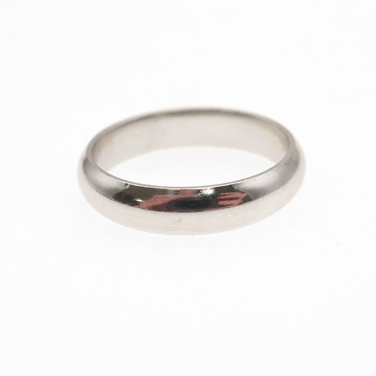 925 Sterling Silver Vintage Classic Wedding Band Ring Size 6.25