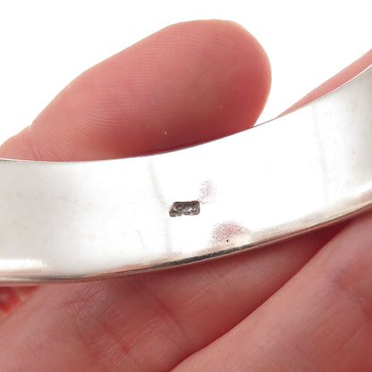 Lois Hill Sterling Silver Vintage Granulated Scroll Adjustable Bracelet 6.75"
