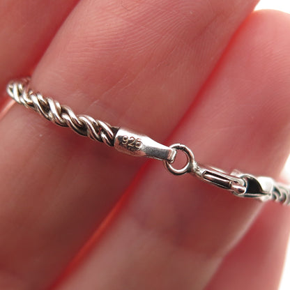 Effy 925 Sterling Silver Twisted Rope Chain Necklace 18"