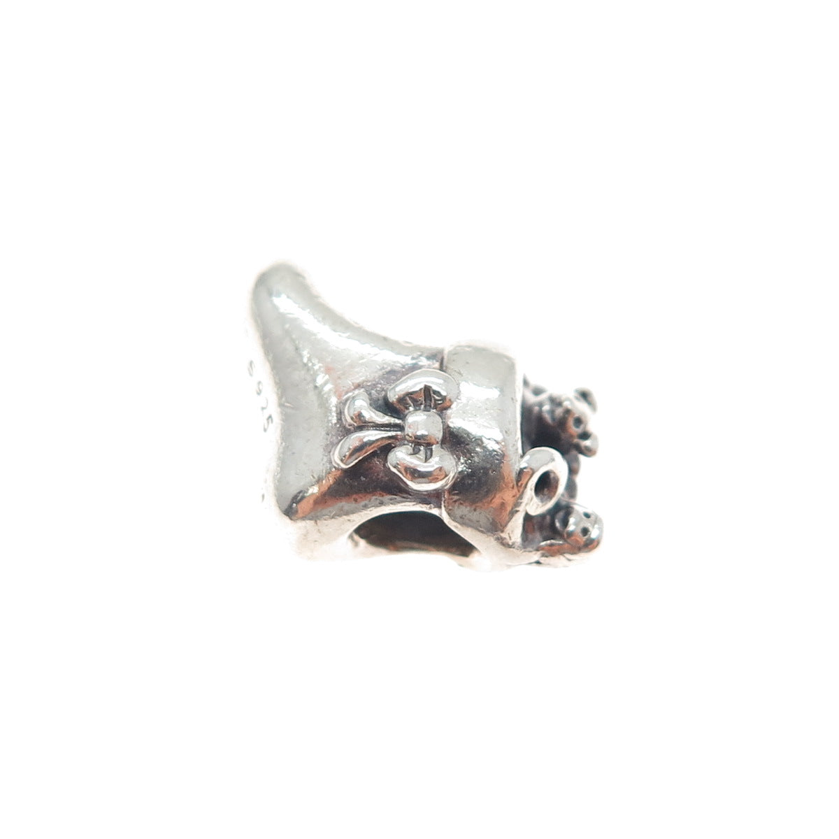 PANDORA 925 Sterling Silver Christmas Stocking Slide Bead Charm