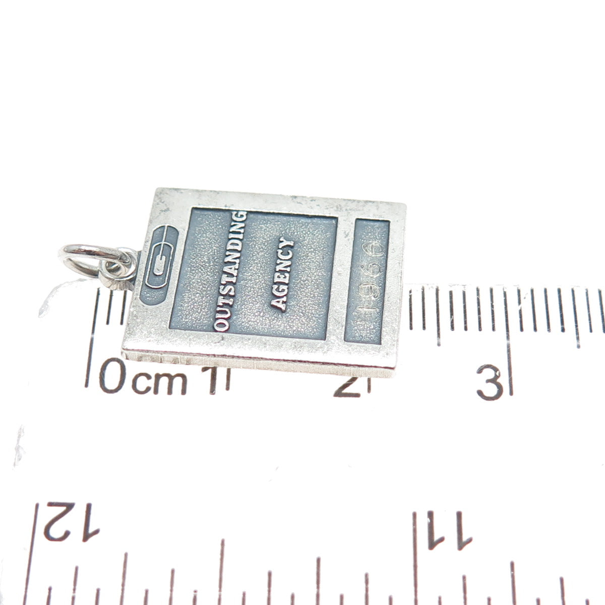 LGB BALFOUR Sterling Vintage 1966 Outstanding Agency Minimalist Charm Pendant