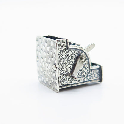 925 Sterling Silver Vintage BEAU Slot Machine For Good Luck Charm Pendant