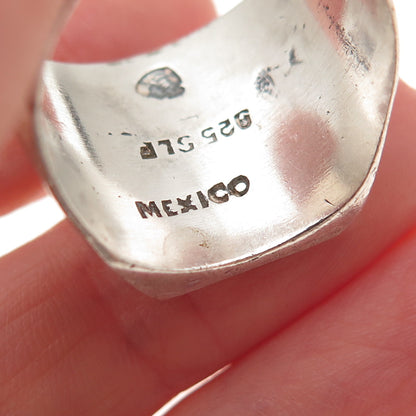 925 Sterling Silver Vintage Mexico Adam & Eve Garden of Eden Ring Size 10