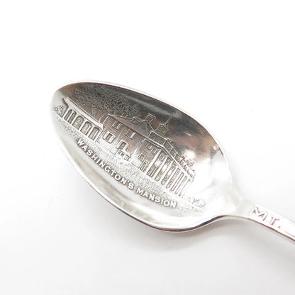 WALLACE SILVER Sterling Silver Antique Art Deco 1915 Mt Vernon Coffee Spoon