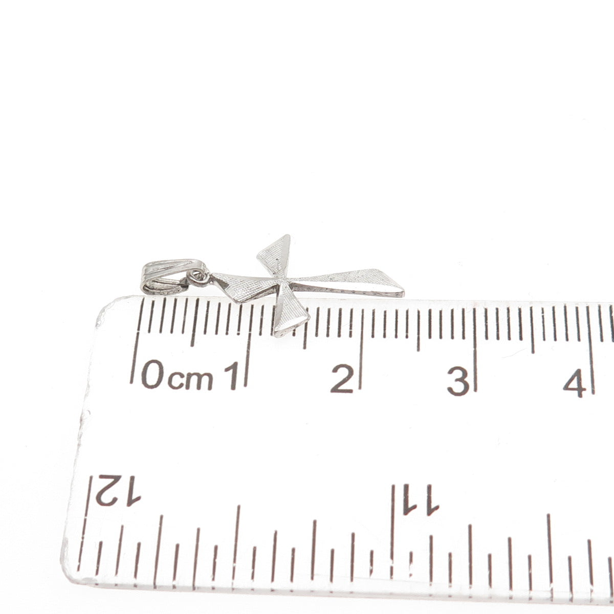 925 Sterling Silver Vintage Cross Mini Charm Pendant
