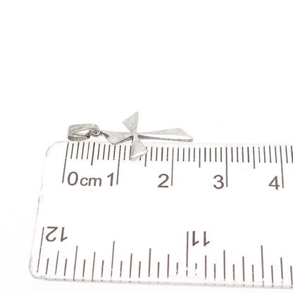 925 Sterling Silver Vintage Cross Mini Charm Pendant