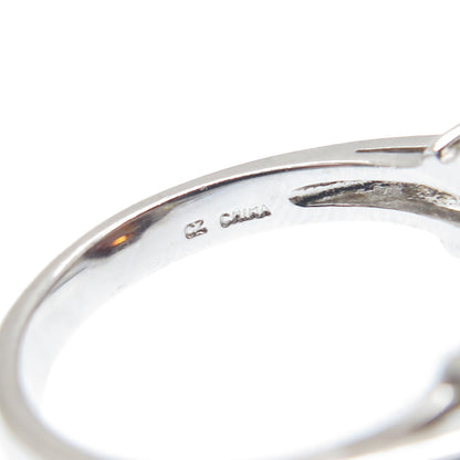 925 Sterling Silver ADI Red & Canary Multi-Cut C Z Ring Size 7.25