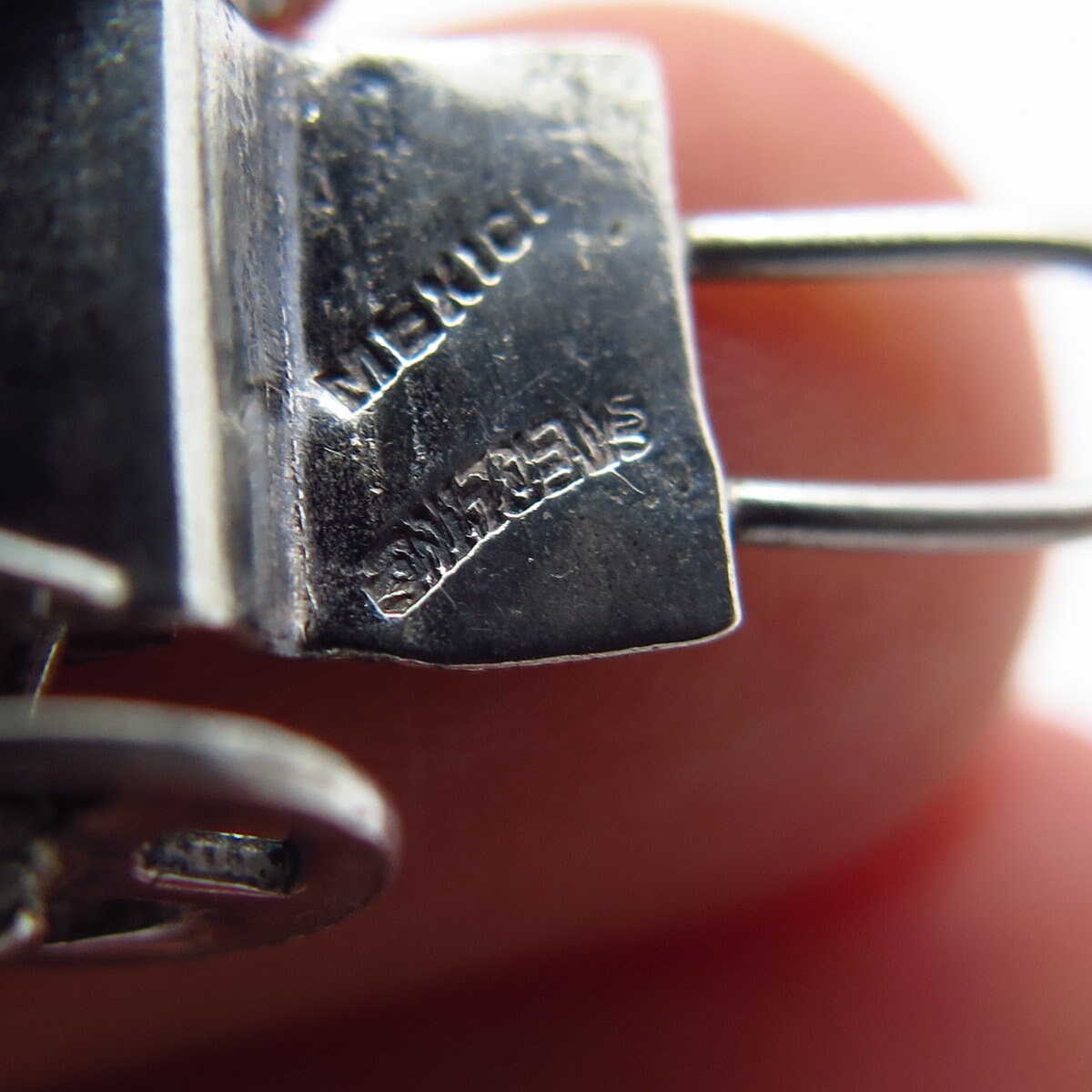 925 Sterling Silver Vintage Mexico Cart Movable Pendant