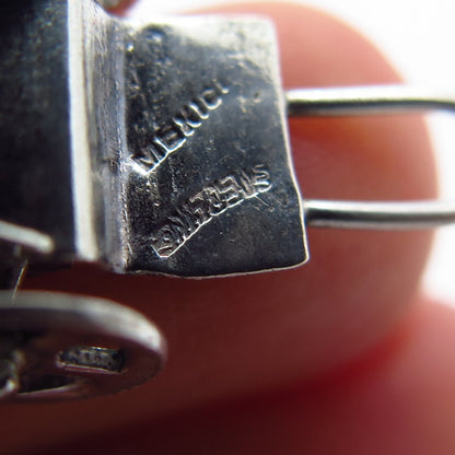 925 Sterling Silver Vintage Mexico Cart Movable Pendant
