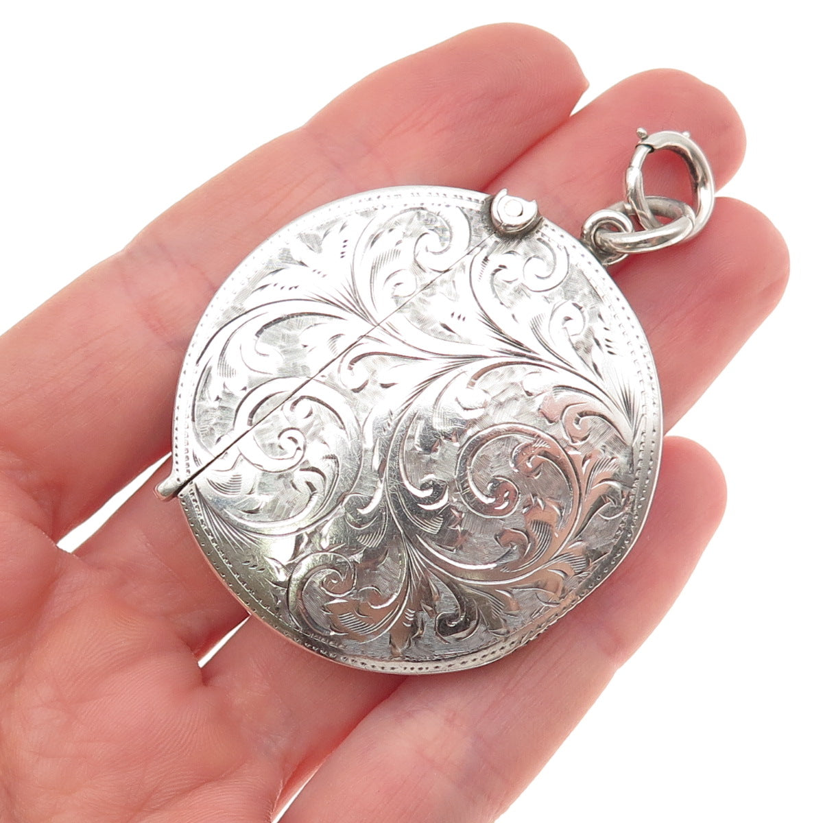 Arthur & John Zimmerman 925 Sterling Antique 1910 Birmingham Vesta Match Case