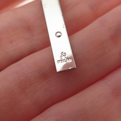 925 Sterling Silver Vintage Crucifix Cross Religious Charm Pendant