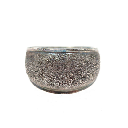 CHARLES WINSTON Sterling Silver Vintage Diamond-Illusion Oxidized Ring Size 8.25