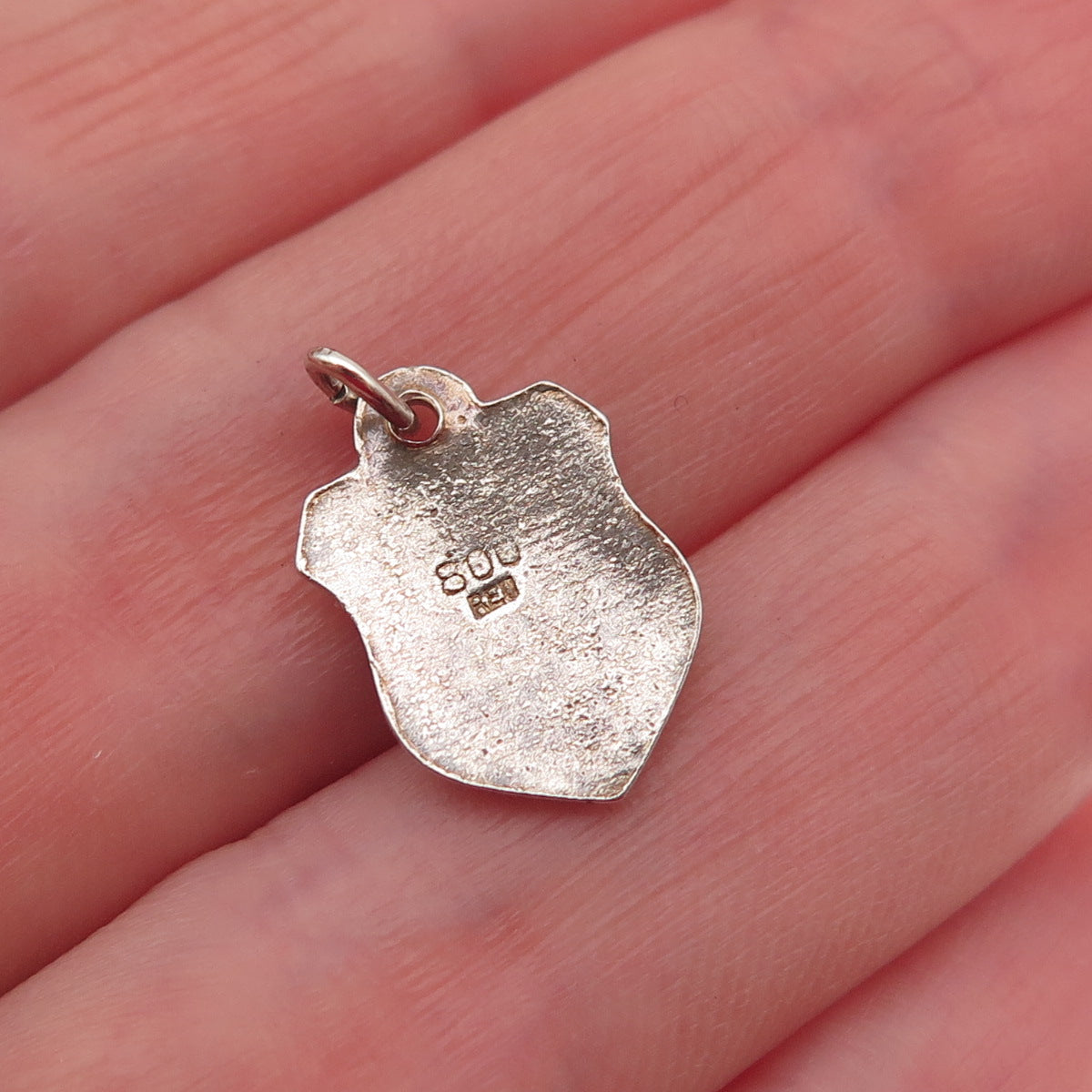 Fritz Reu & Co. 800 Silver Vintage Enamel Einbeck Mini Charm Pendant