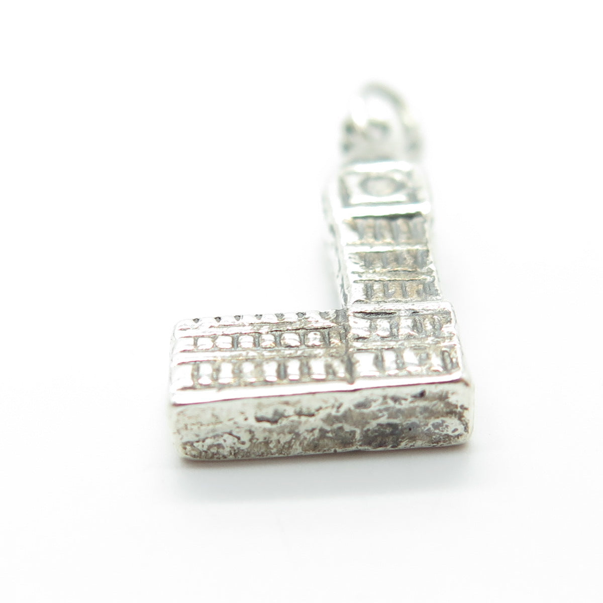 925 Sterling Silver Vintage Big Ben Tower Charm Pendant