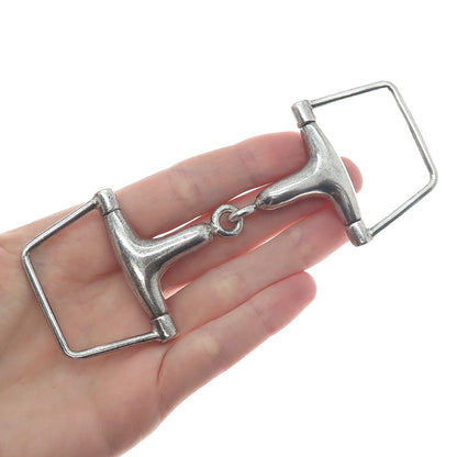 PAT AREIAS 925 Sterling Silver Vintage Snaffle Bit Belt Buckle