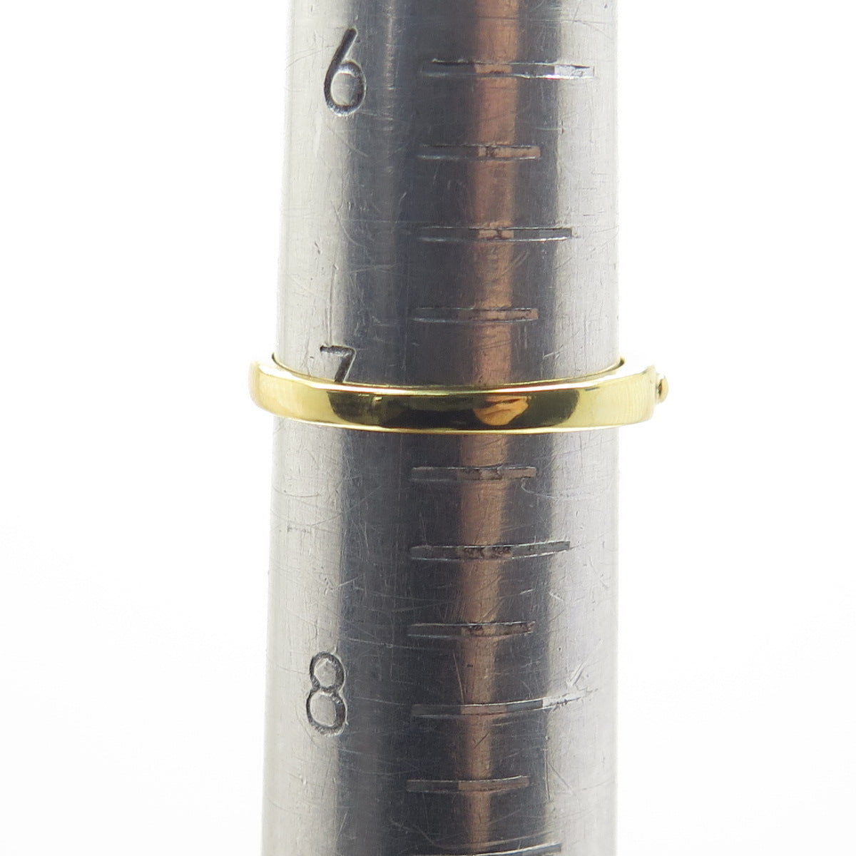 SMK 925 Sterling Silver Gold Plated Beaded Ring Size 7