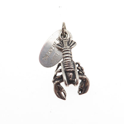 Maisels Indian Post Sterling Silver Vintage Chesapeake Bay Lobster Mini Pendant