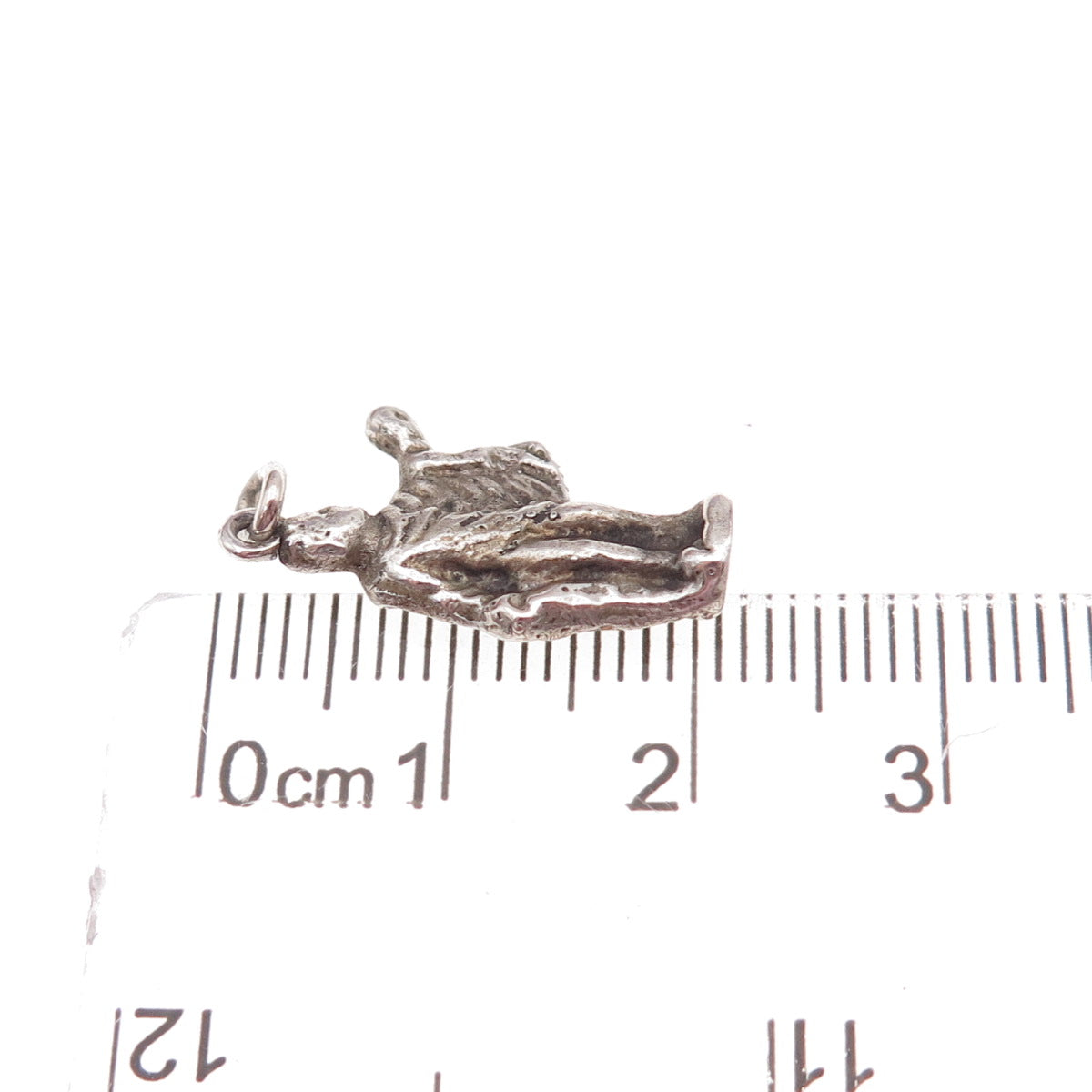 800 Silver Antique Art Deco The Little Prince Oxidized Charm Pendant
