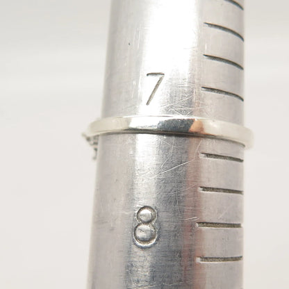 925 Sterling Silver Oval-Cut C Z Ring Size 7.25