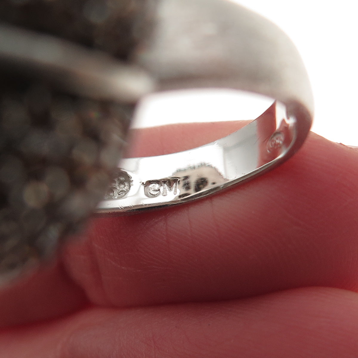 925 Sterling Silver Round-Cut Cognac C Z Statement Dome Ring Size 7.25