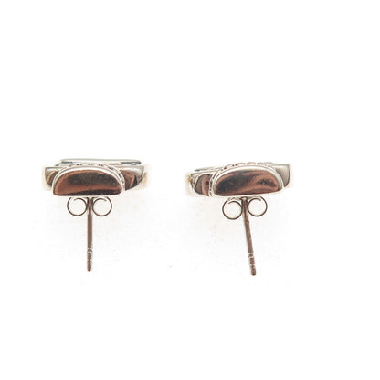 Ecclissi 925 Sterling Silver Vintage Pegasus Oxidized Earrings