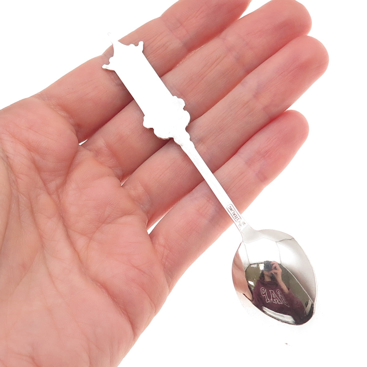 925 Sterling Silver Antique Art Deco San Francisco's Chinatown Coffee Spoon
