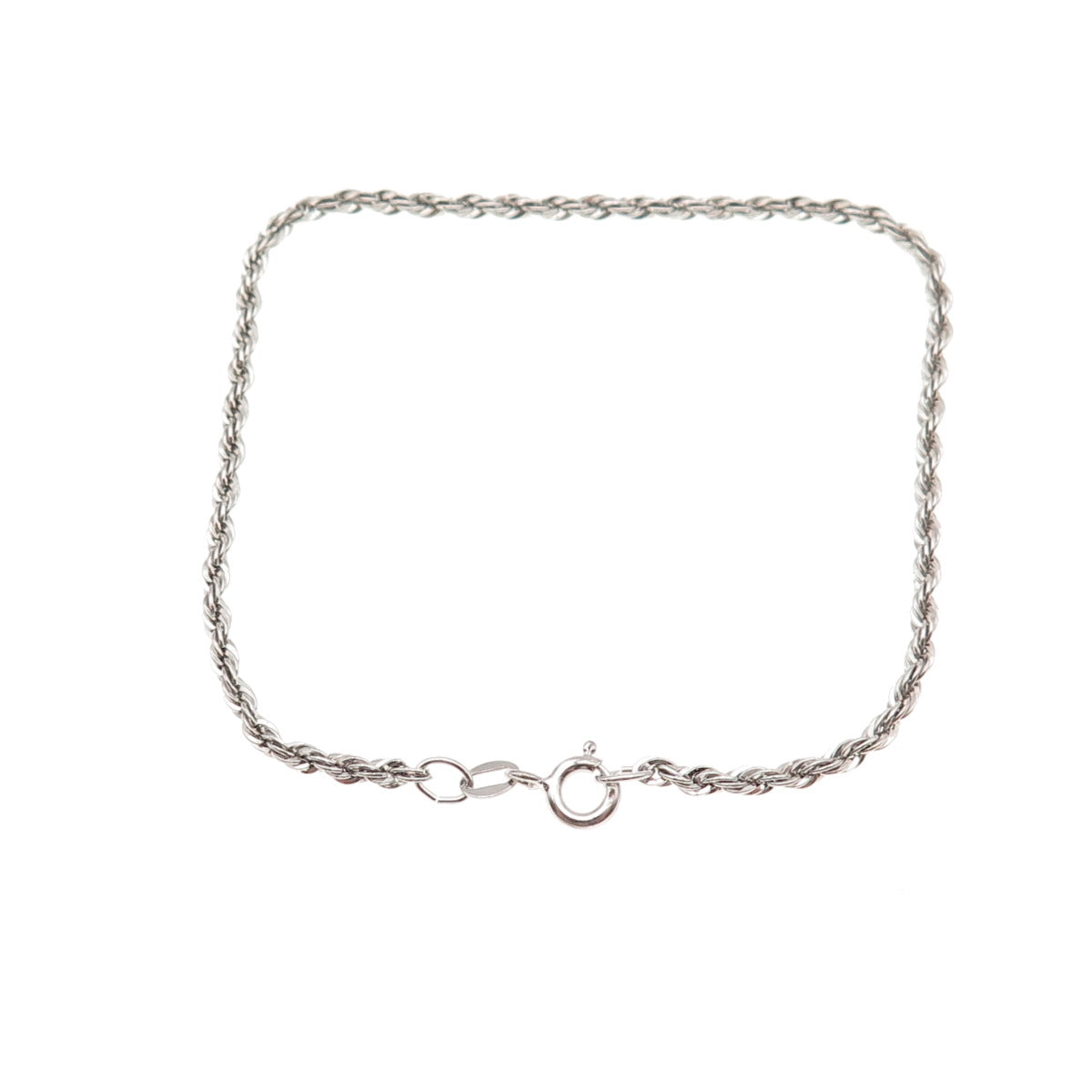 Danecraft 925 Sterling Silver Vintage Twisted Rope Link Bracelet 8"