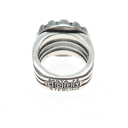 CODY Santa Fe 925 Sterling Silver Vintage Real Lapis Lazuli Ring Size 8.25