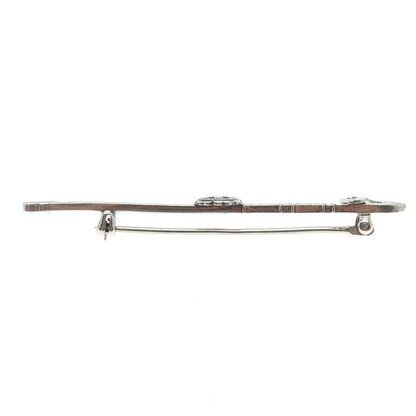 925 Sterling Silver Antique "1892 Blackstone College for Girls" Sword Pin Brooch