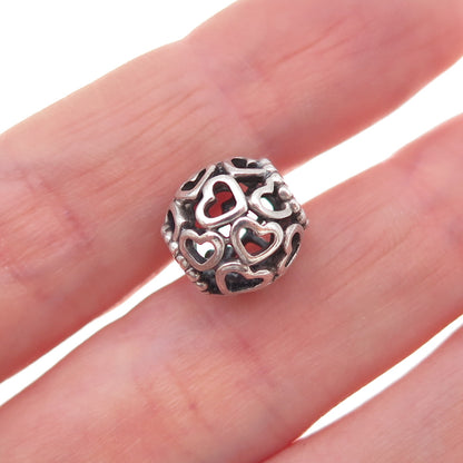 Pandora 925 Sterling Silver Open Your Heart Slide Bead Charm