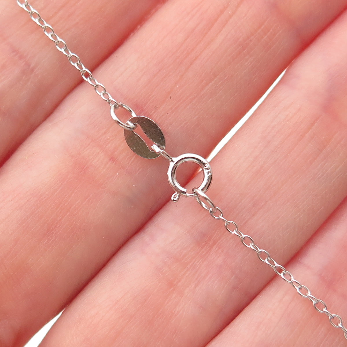 Sun 925 Sterling Silver 14K Gold Real Diamond Infinity Cable Chain Necklace 18"