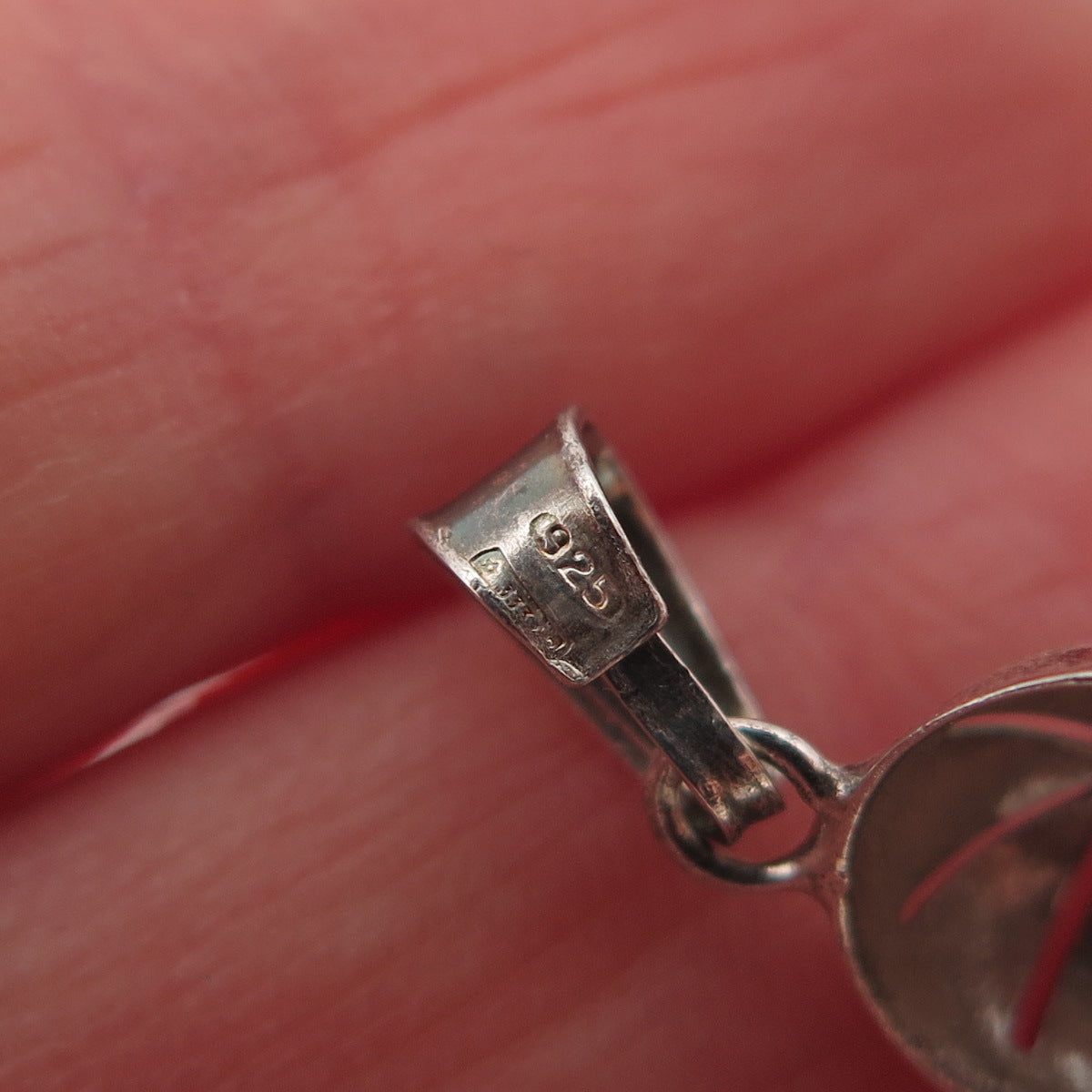 925 Sterling Silver 2-Tone Vintage Italy Baseball Cap 3D Mini Charm Pendant