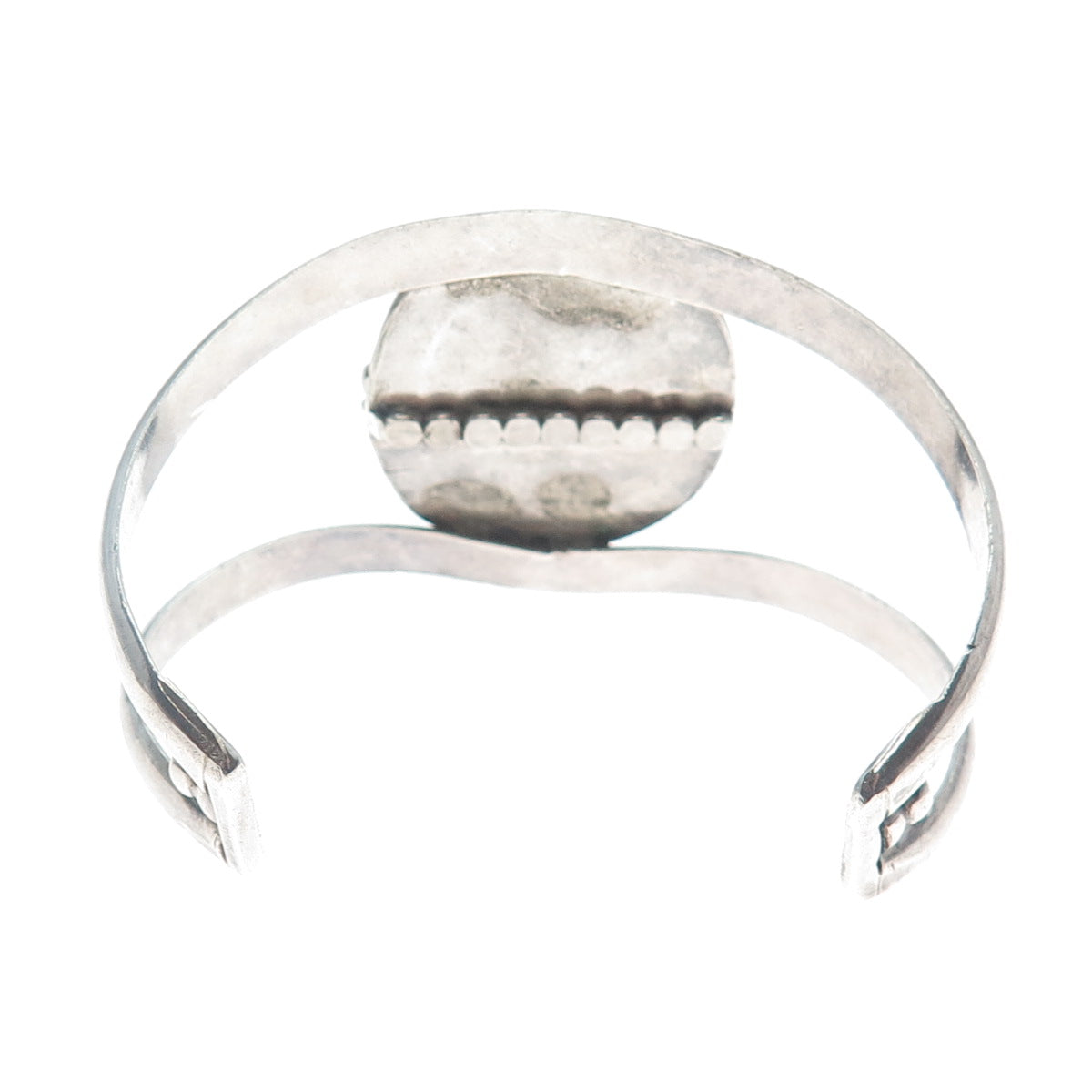 Old Pawn 925 Sterling Silver Vintage Bisbee Turquoise Adjustable Bracelet 6.25"