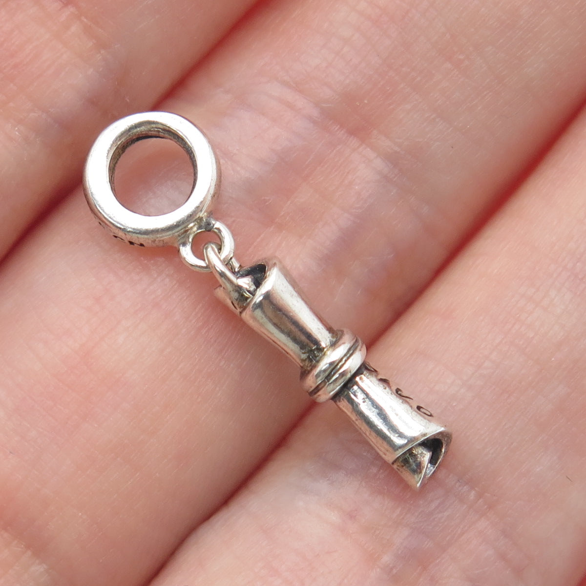 CHAMILIA 925 Sterling Silver 2015 Graduation Diploma Scroll Dangle Charm