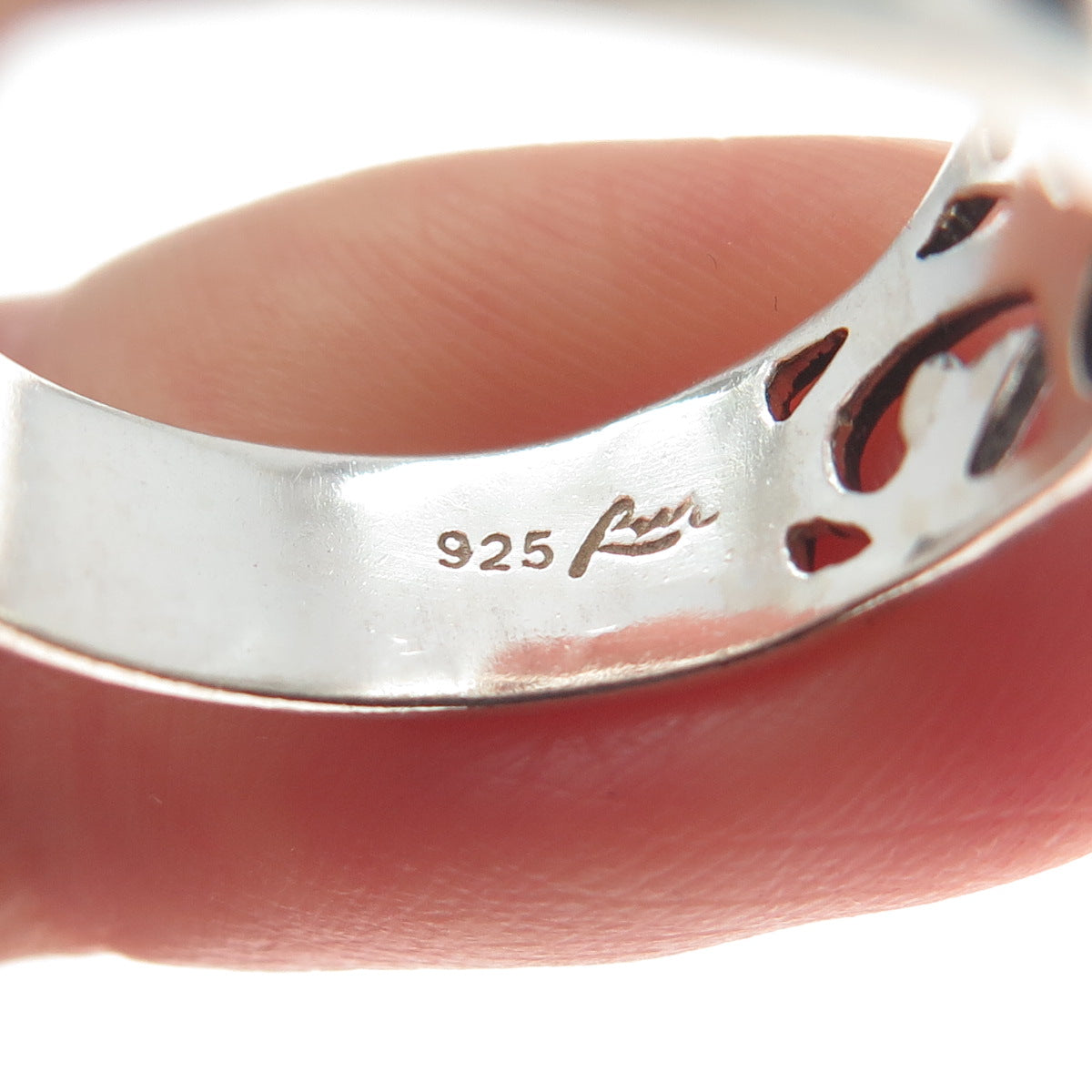 925 Sterling Silver Vintage Celtic Knot Ring Size 9.25