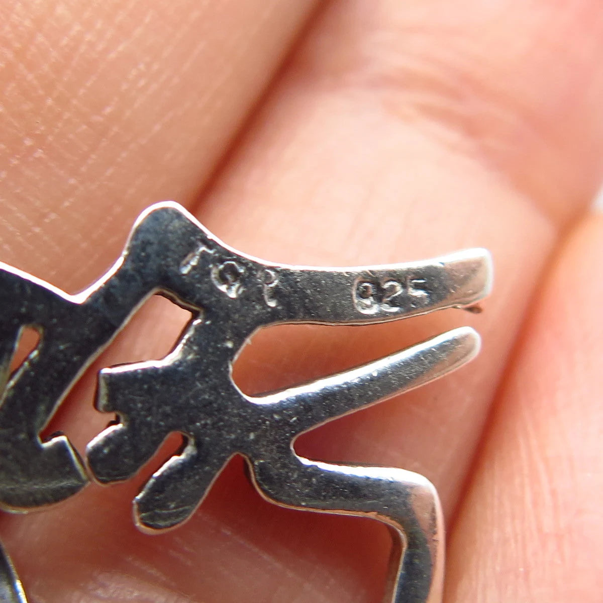 925 Sterling Silver Vintage Modernist Symbol Pendant