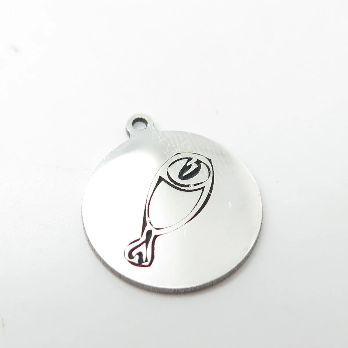 925 Sterling Silver USA Two In Town Fish Charm Pendant