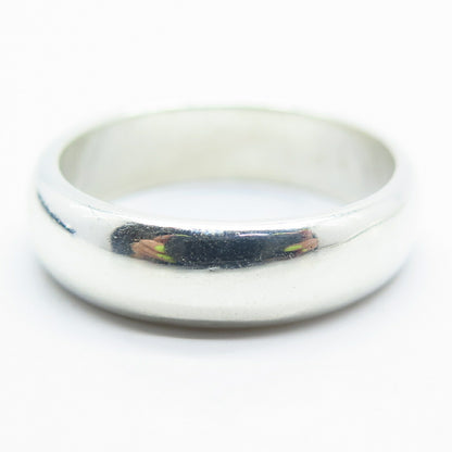 925 Sterling Silver Classic Band Ring Size 10.75