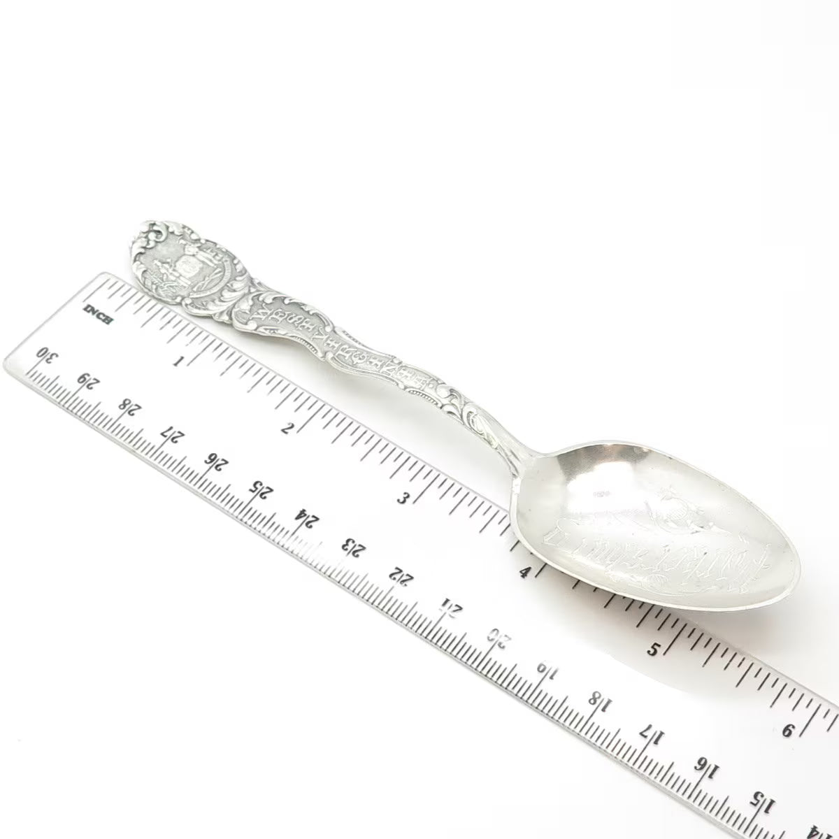 925 Sterling Silver Antique Art Deco Towle West Virginia States & Cities Spoon
