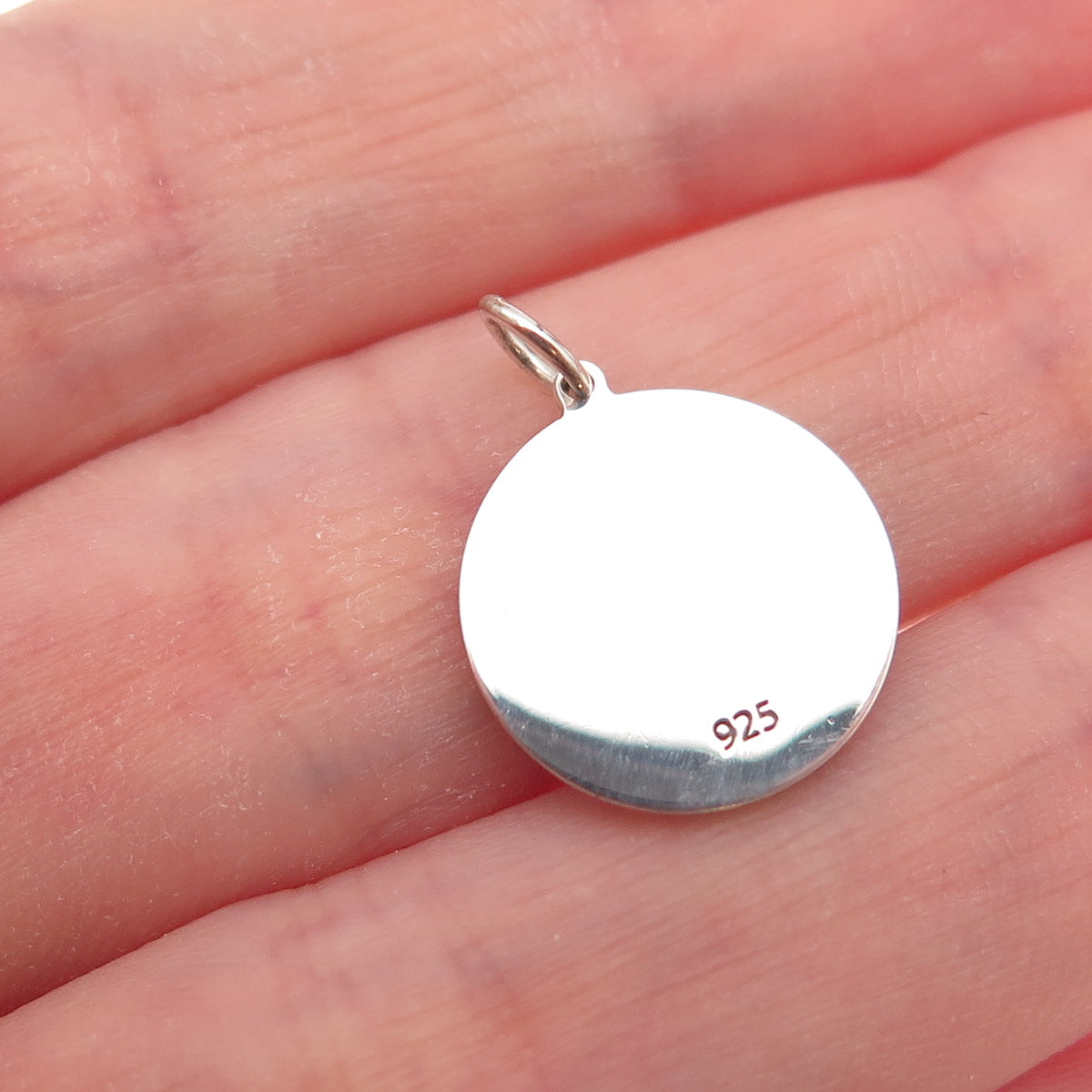 925 Sterling Silver Blue Enamel Rain Cloud Charm Pendant