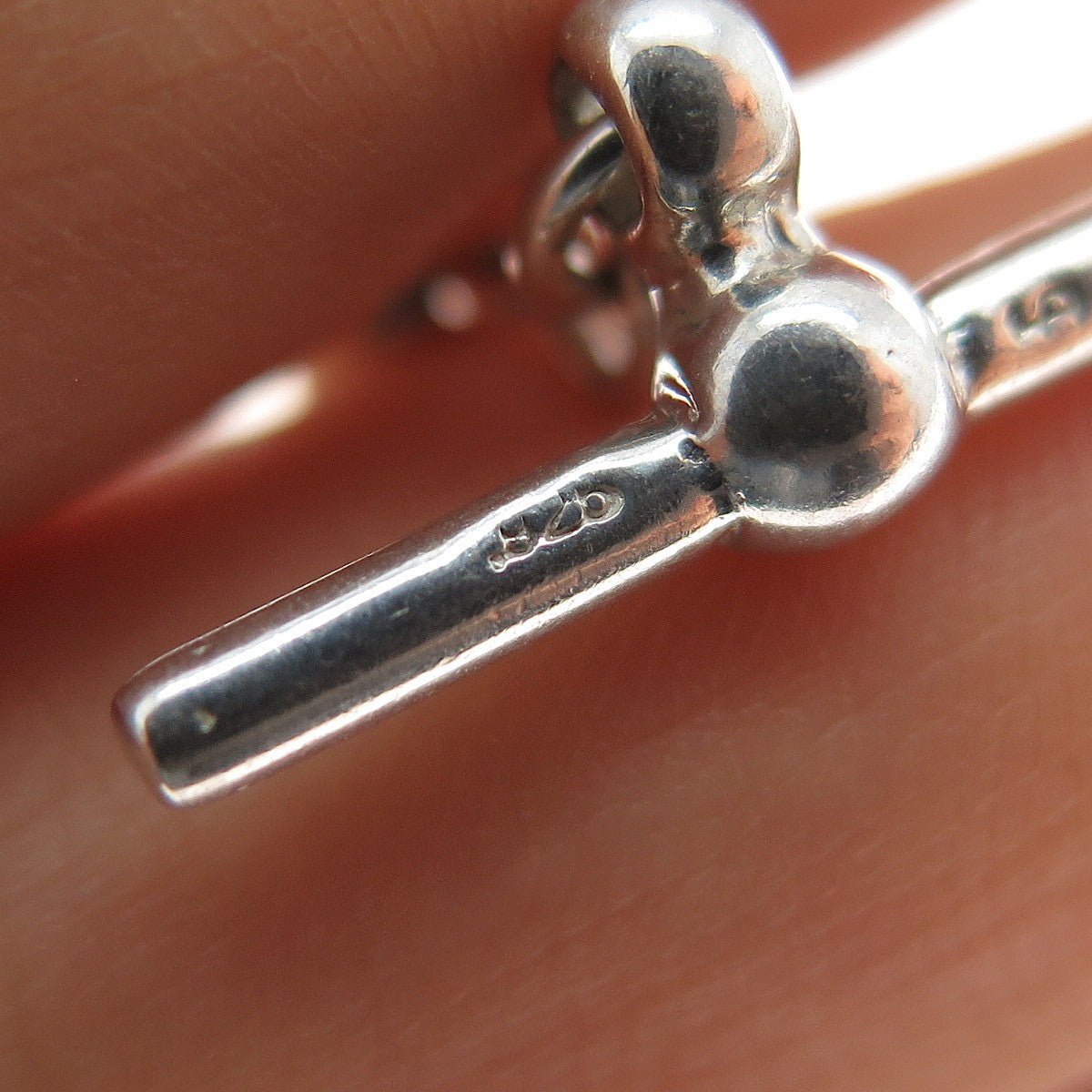 SHUBE 925 Sterling Silver Vintage Heart Multi-Strand Liquid Chain Bracelet 6.75"