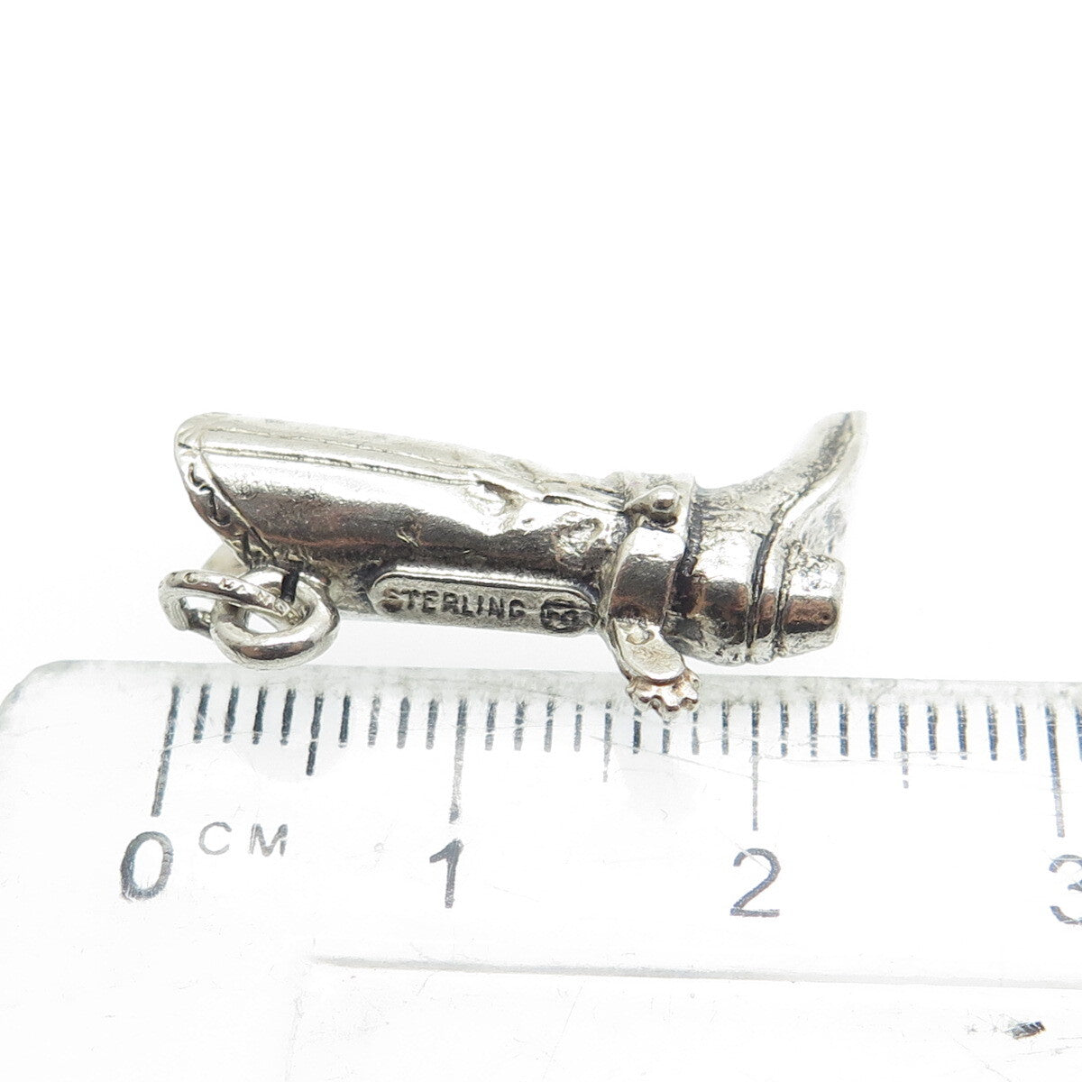 925 Sterling Silver Vintage Cowboy Charm Pendant