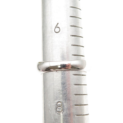 925 Sterling Silver Round-Cut Imperial & White C Z Ring Size 7