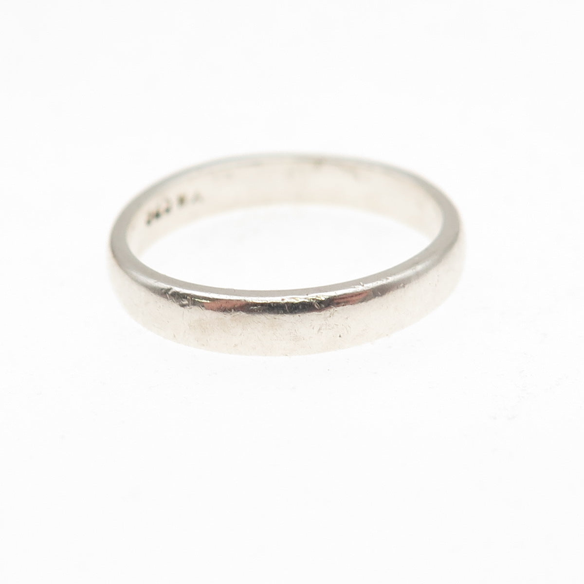 925 Sterling Silver Vintage Classic Wedding Band Ring Size 5