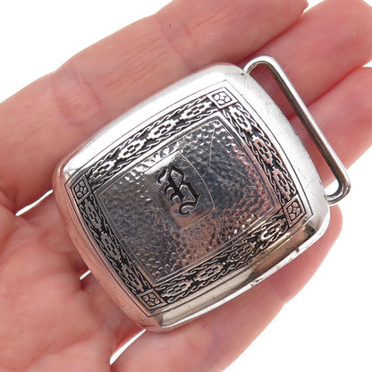 Hickok 925 Sterling Silver Antique Art Deco Letter B Initial Belt Buckle