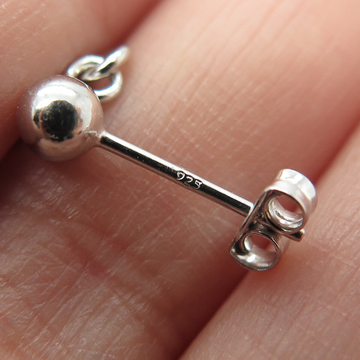 925 Sterling Silver Diamond-Cut Heart Dangle Earrings